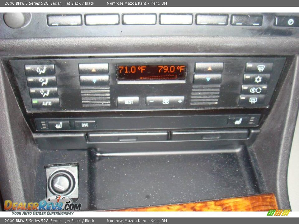 2000 BMW 5 Series 528i Sedan Jet Black / Black Photo #14