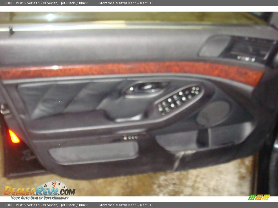 2000 BMW 5 Series 528i Sedan Jet Black / Black Photo #15