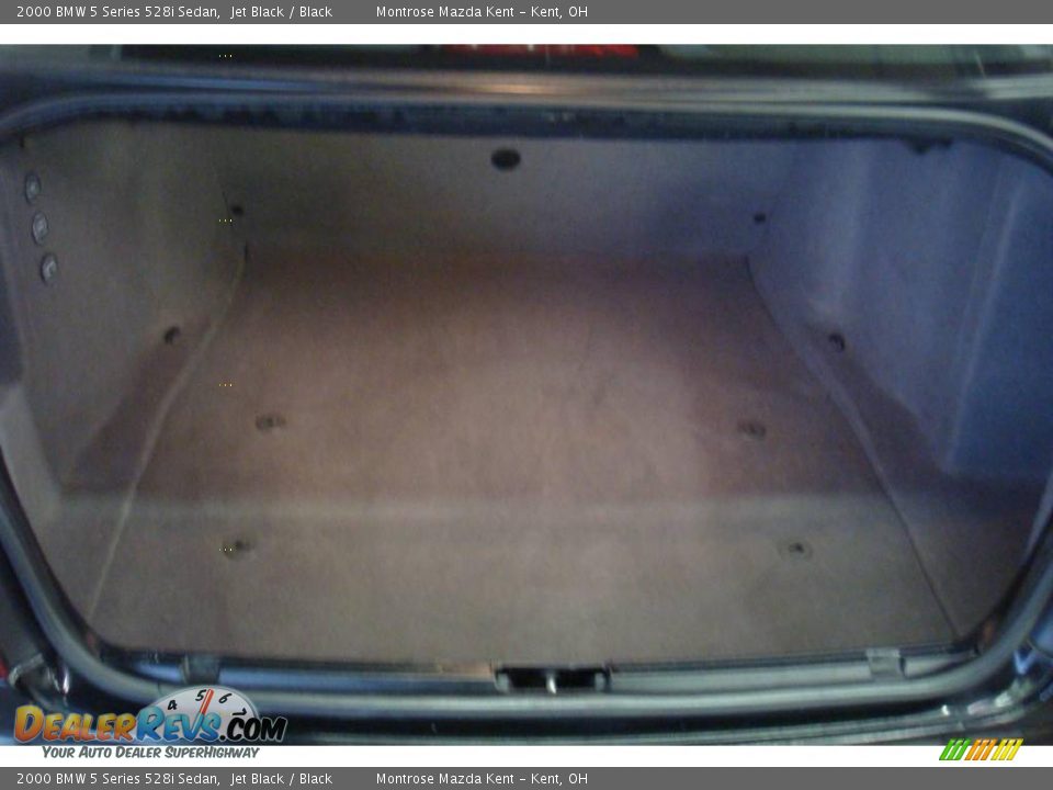 2000 BMW 5 Series 528i Sedan Jet Black / Black Photo #25