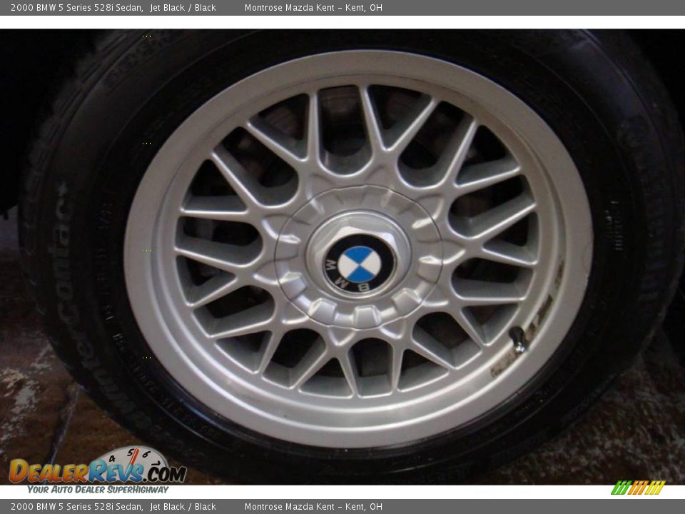2000 BMW 5 Series 528i Sedan Jet Black / Black Photo #27