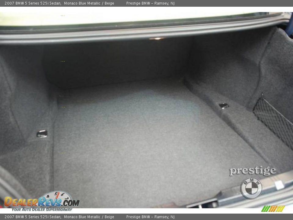 2007 BMW 5 Series 525i Sedan Monaco Blue Metallic / Beige Photo #8