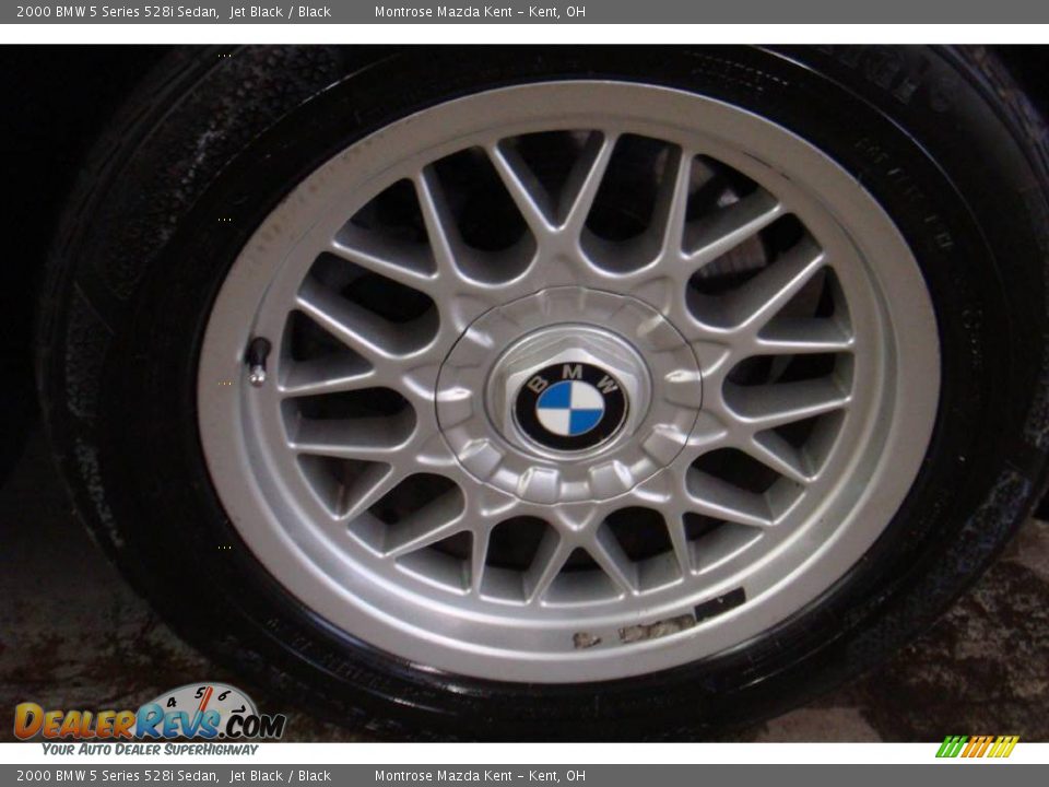2000 BMW 5 Series 528i Sedan Jet Black / Black Photo #28
