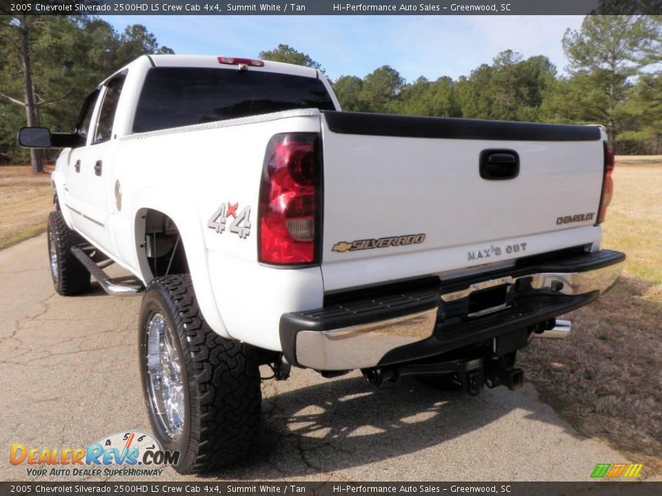 2005 Chevrolet Silverado 2500HD LS Crew Cab 4x4 Summit White / Tan Photo #5