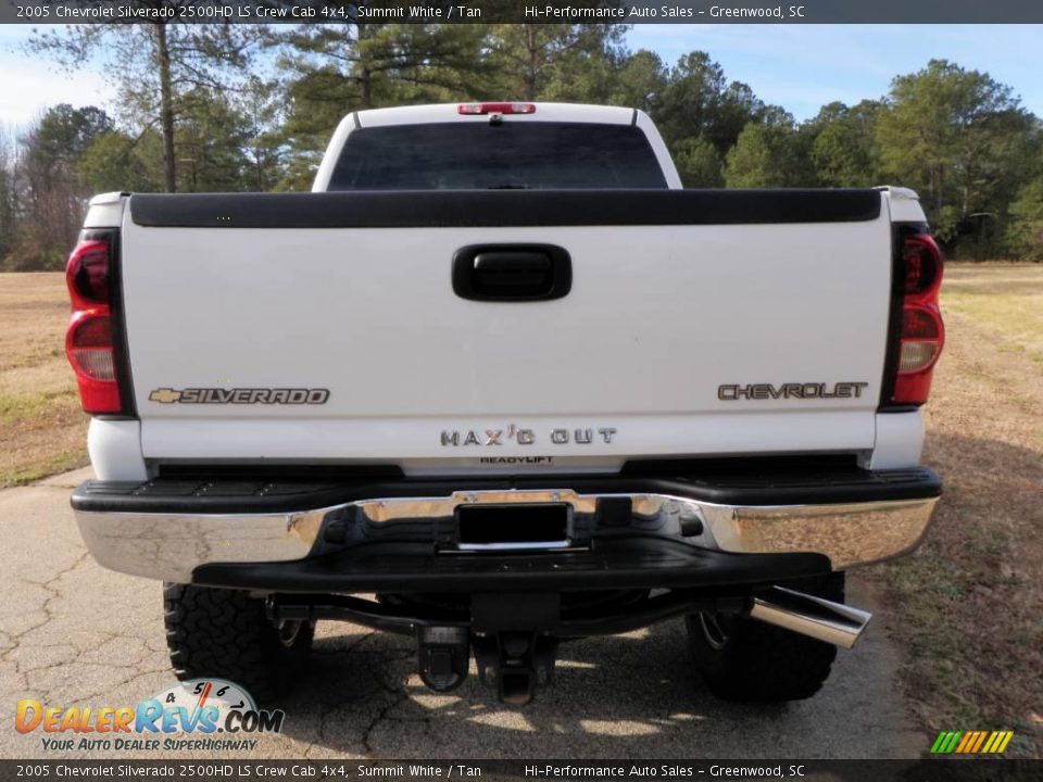 2005 Chevrolet Silverado 2500HD LS Crew Cab 4x4 Summit White / Tan Photo #6