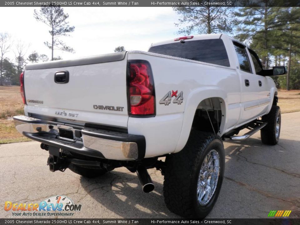 2005 Chevrolet Silverado 2500HD LS Crew Cab 4x4 Summit White / Tan Photo #7