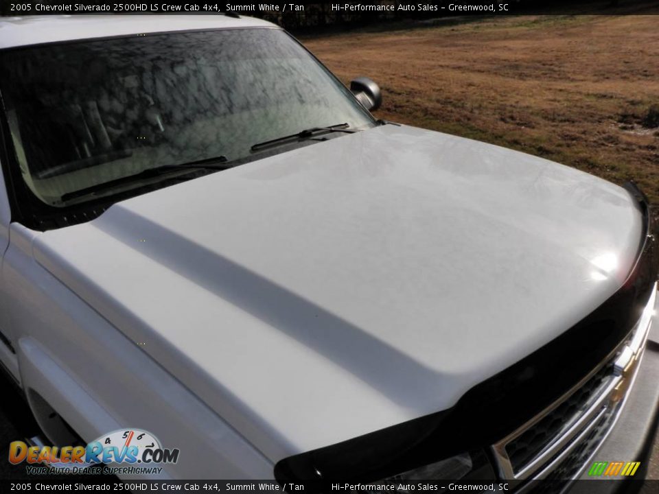 2005 Chevrolet Silverado 2500HD LS Crew Cab 4x4 Summit White / Tan Photo #15