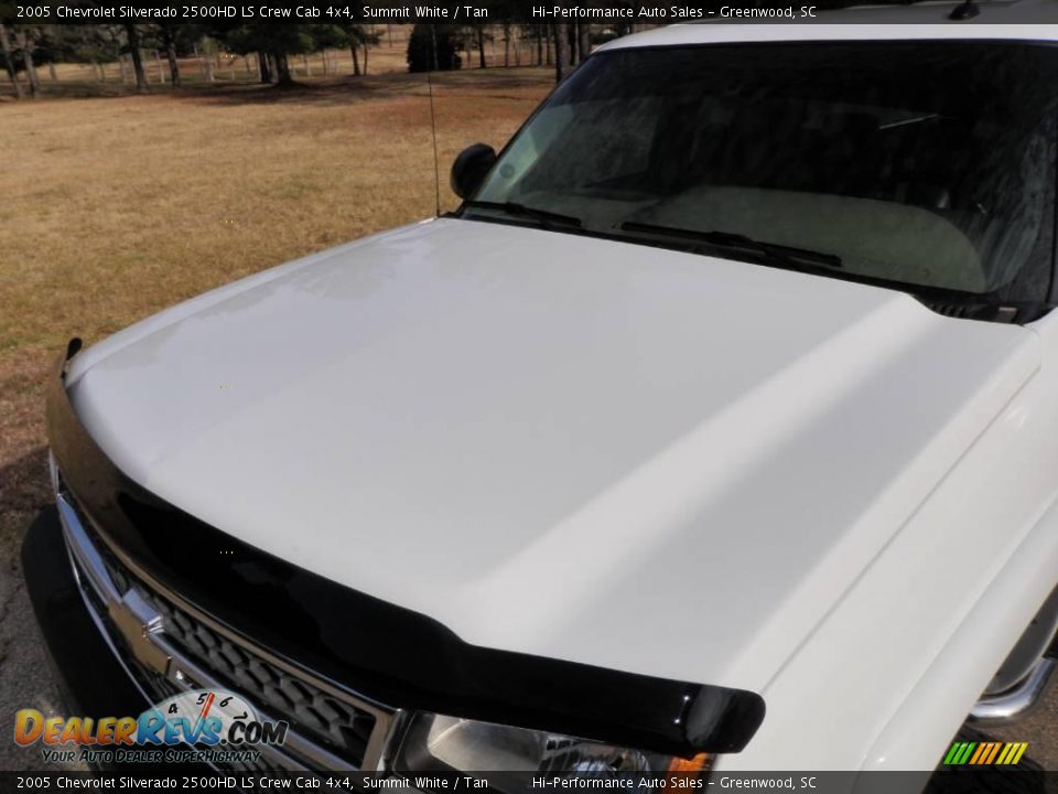 2005 Chevrolet Silverado 2500HD LS Crew Cab 4x4 Summit White / Tan Photo #16