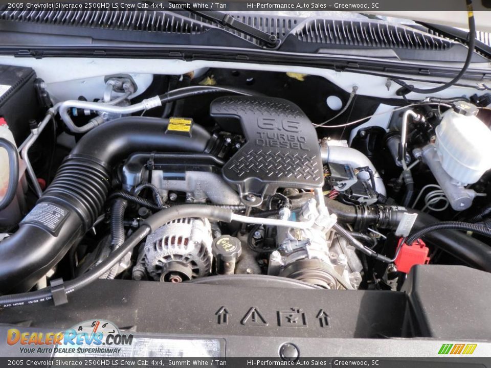 2005 Chevrolet Silverado 2500HD LS Crew Cab 4x4 Summit White / Tan Photo #30