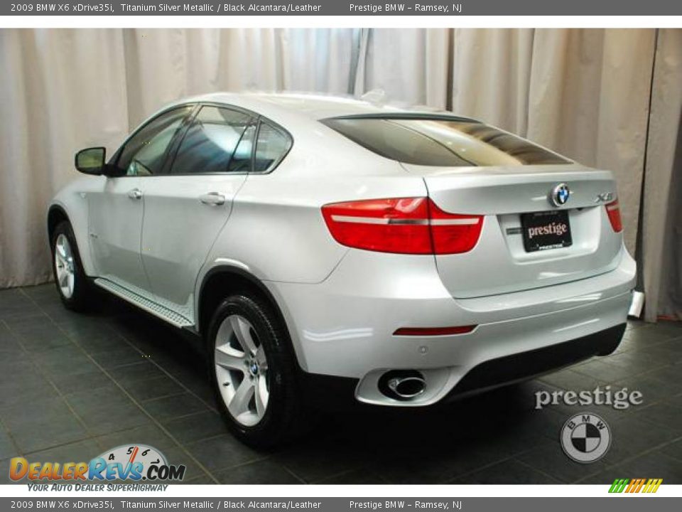 2009 BMW X6 xDrive35i Titanium Silver Metallic / Black Alcantara/Leather Photo #3