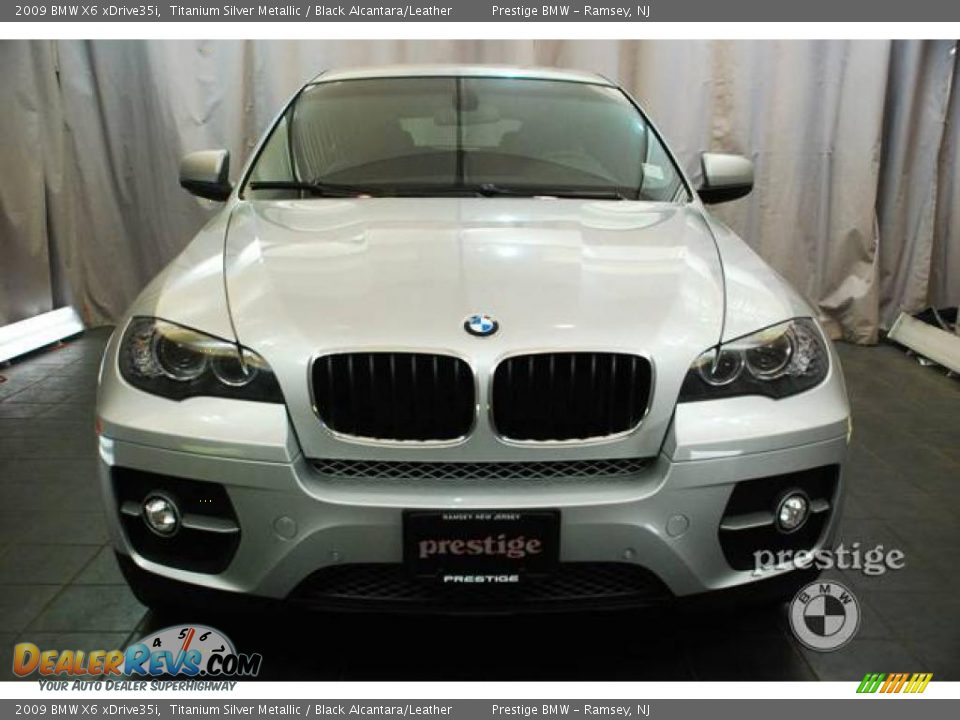 2009 BMW X6 xDrive35i Titanium Silver Metallic / Black Alcantara/Leather Photo #5