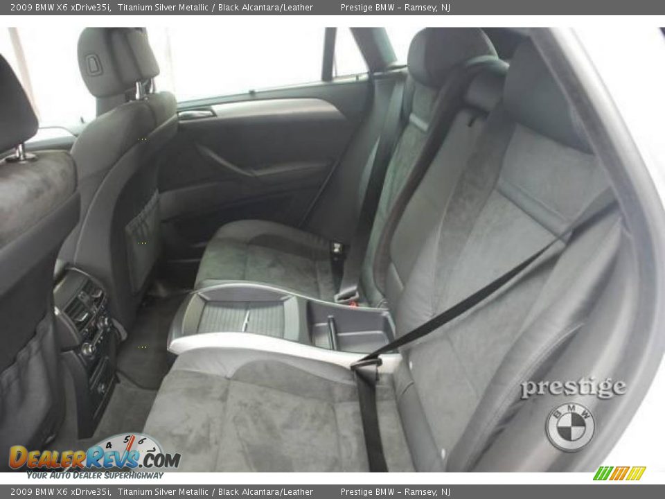2009 BMW X6 xDrive35i Titanium Silver Metallic / Black Alcantara/Leather Photo #7