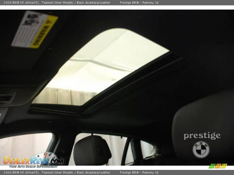 2009 BMW X6 xDrive35i Titanium Silver Metallic / Black Alcantara/Leather Photo #10