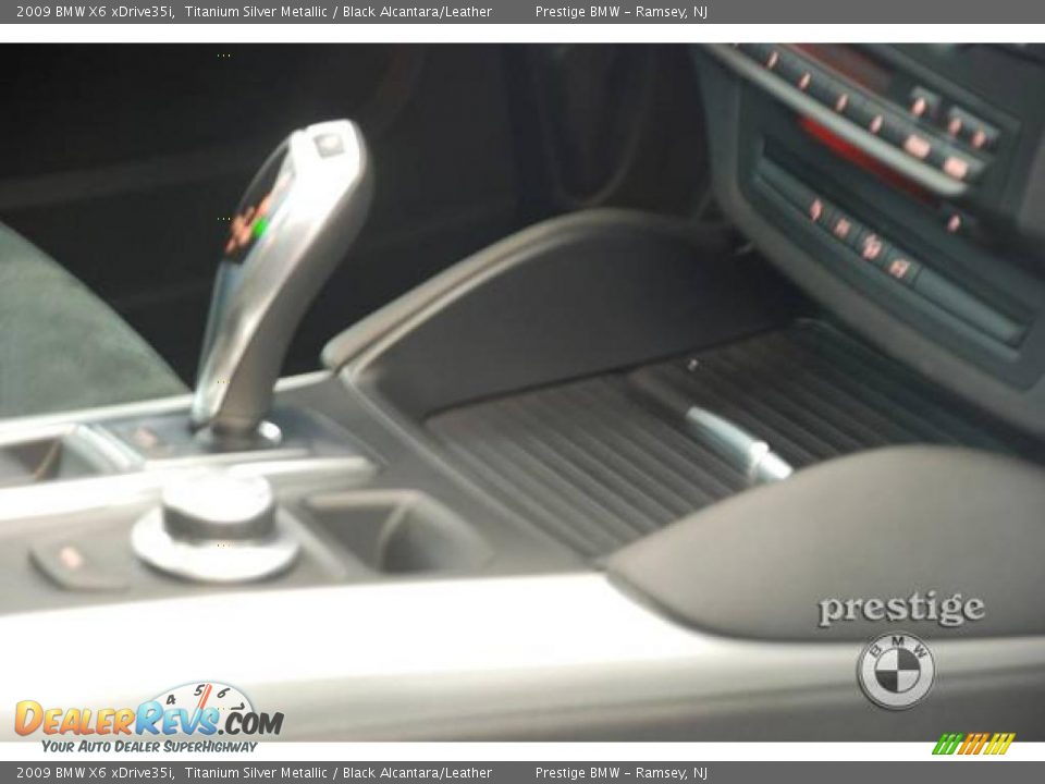 2009 BMW X6 xDrive35i Titanium Silver Metallic / Black Alcantara/Leather Photo #15
