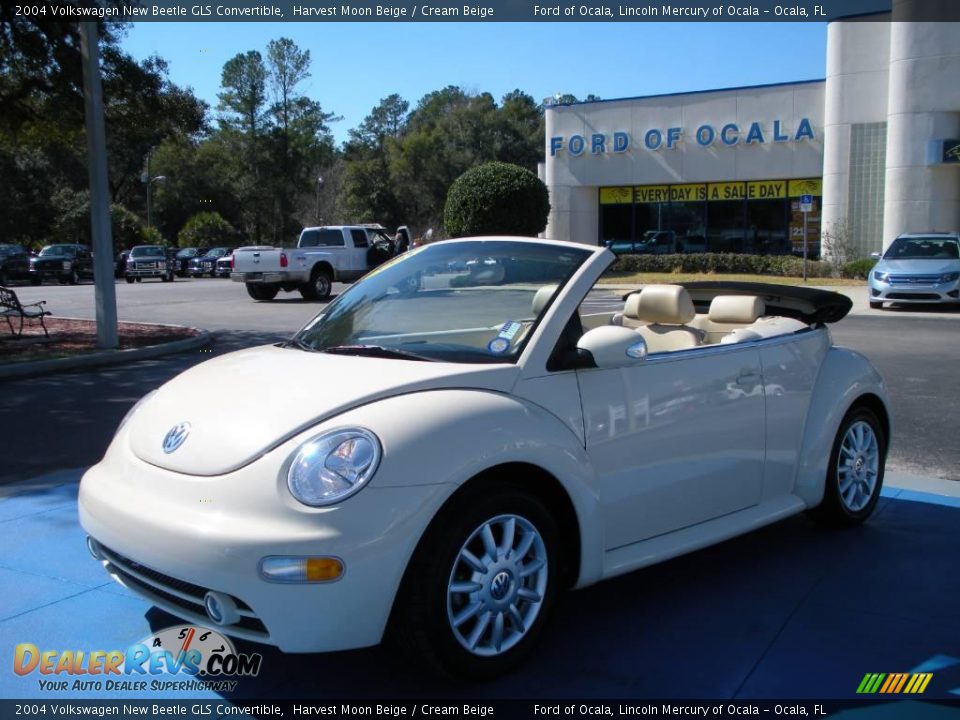 2004 Volkswagen New Beetle GLS Convertible Harvest Moon Beige / Cream Beige Photo #13