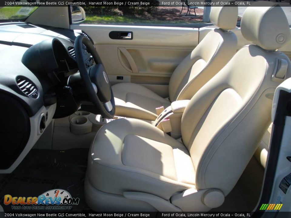 2004 Volkswagen New Beetle GLS Convertible Harvest Moon Beige / Cream Beige Photo #14