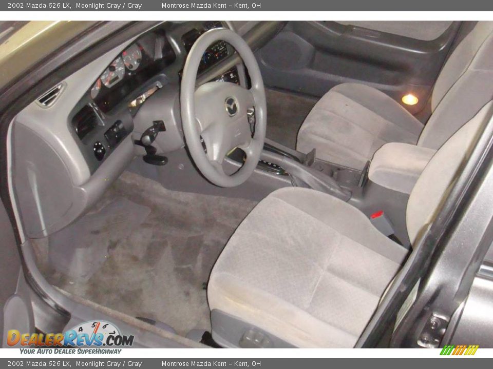 2002 Mazda 626 LX Moonlight Gray / Gray Photo #8