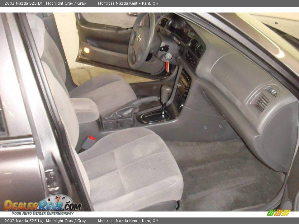 2002 Mazda 626 LX Moonlight Gray / Gray Photo #9