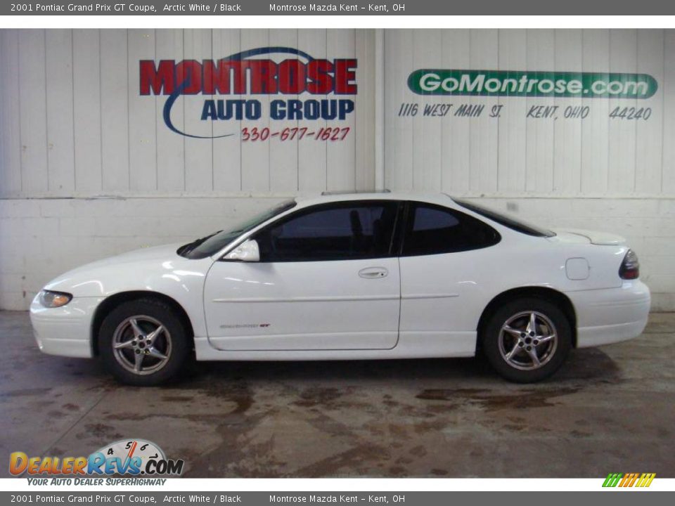 2001 Pontiac Grand Prix GT Coupe Arctic White / Black Photo #1