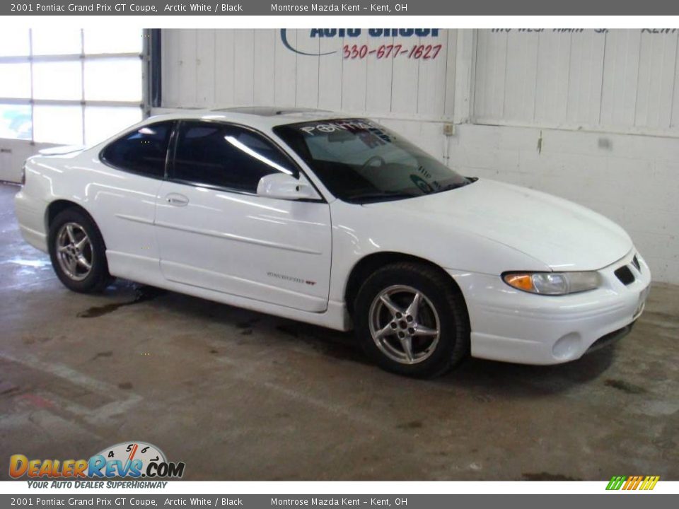 2001 Pontiac Grand Prix GT Coupe Arctic White / Black Photo #3