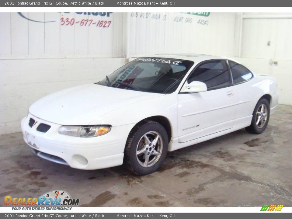 2001 Pontiac Grand Prix GT Coupe Arctic White / Black Photo #4