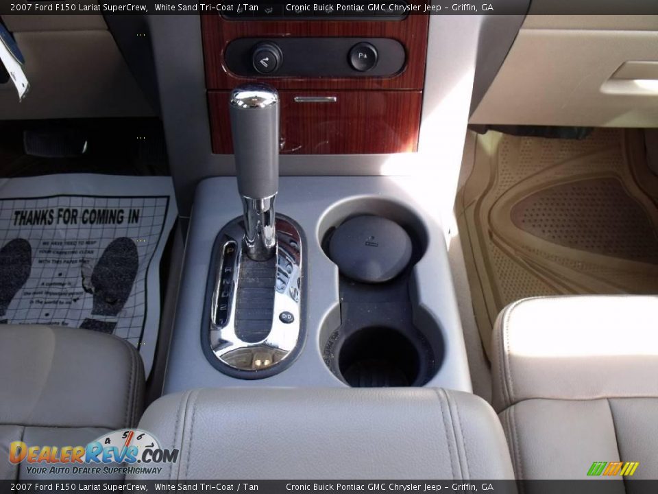 2007 Ford F150 Lariat SuperCrew White Sand Tri-Coat / Tan Photo #20