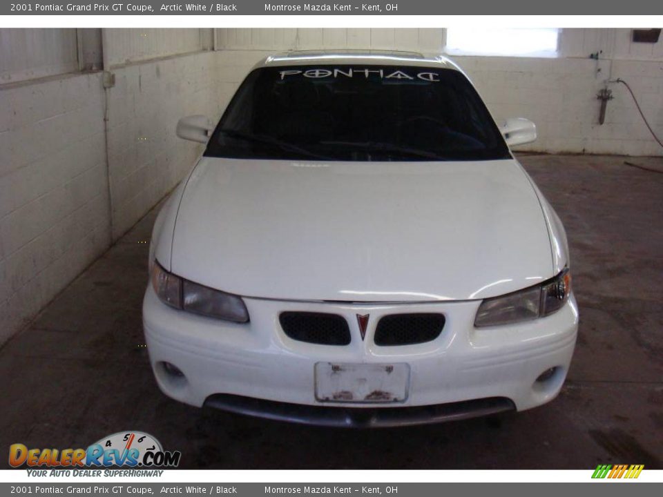 2001 Pontiac Grand Prix GT Coupe Arctic White / Black Photo #7