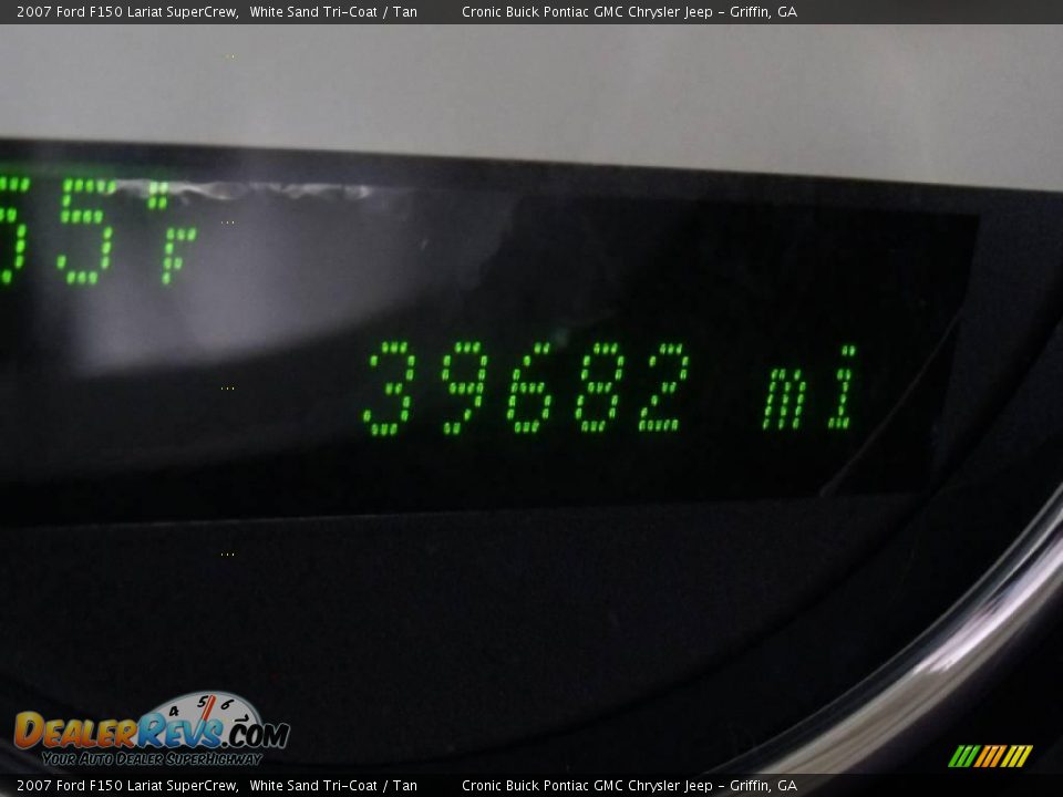 2007 Ford F150 Lariat SuperCrew White Sand Tri-Coat / Tan Photo #23