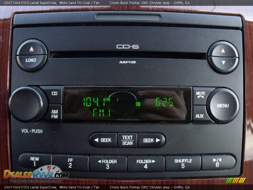 2007 Ford F150 Lariat SuperCrew White Sand Tri-Coat / Tan Photo #24