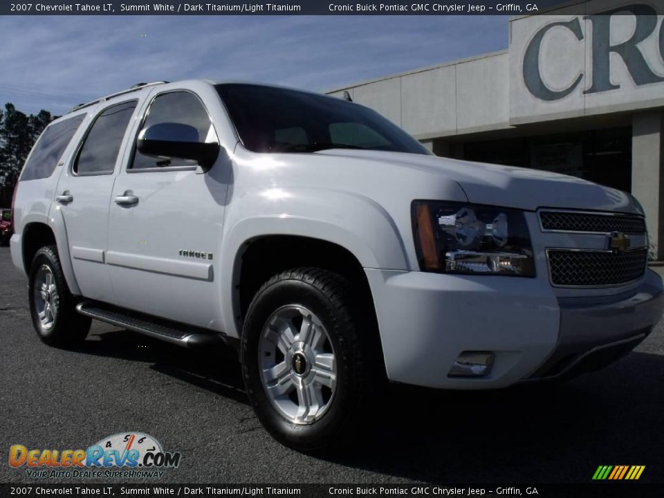 2007 Chevrolet Tahoe LT Summit White / Dark Titanium/Light Titanium Photo #2