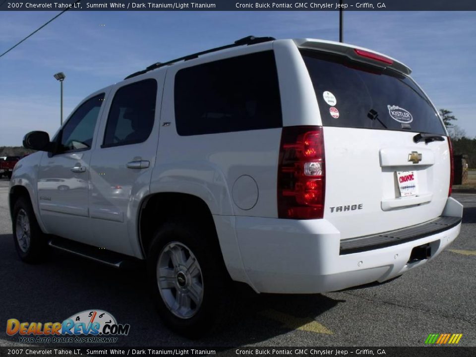 2007 Chevrolet Tahoe LT Summit White / Dark Titanium/Light Titanium Photo #6