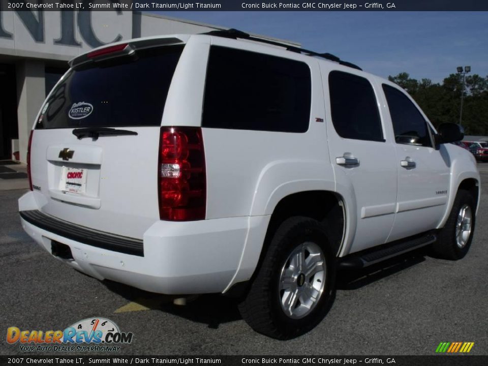 2007 Chevrolet Tahoe LT Summit White / Dark Titanium/Light Titanium Photo #8