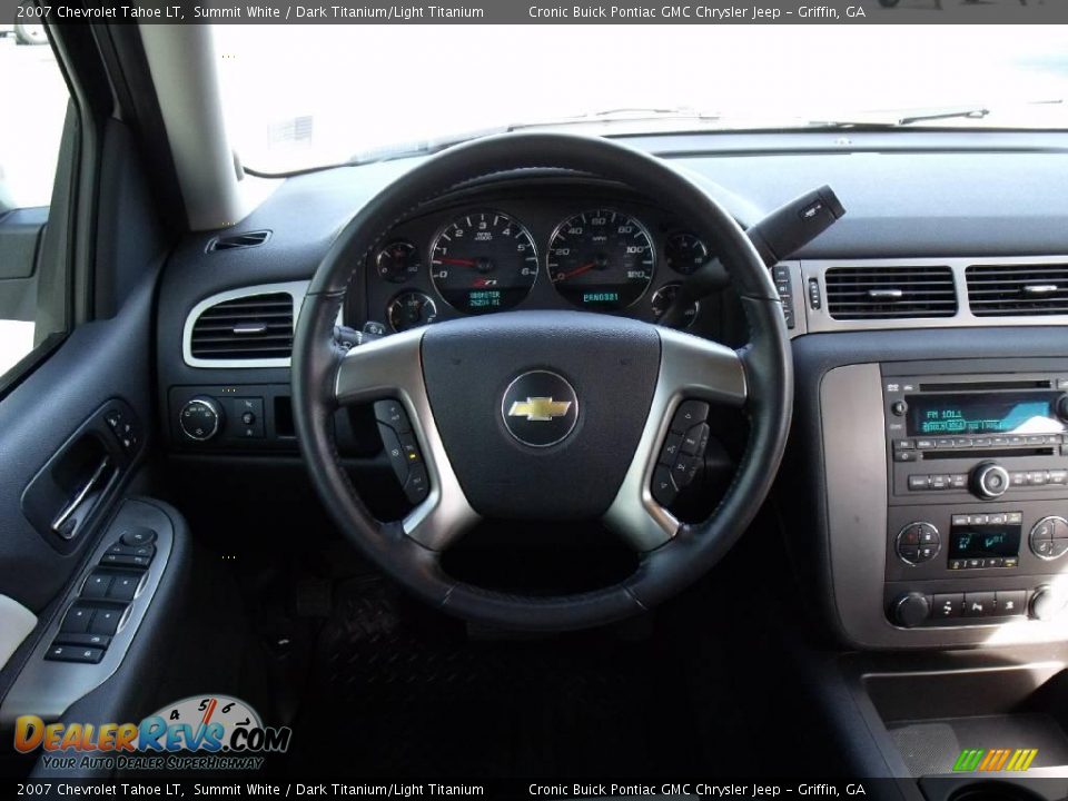 2007 Chevrolet Tahoe LT Summit White / Dark Titanium/Light Titanium Photo #25