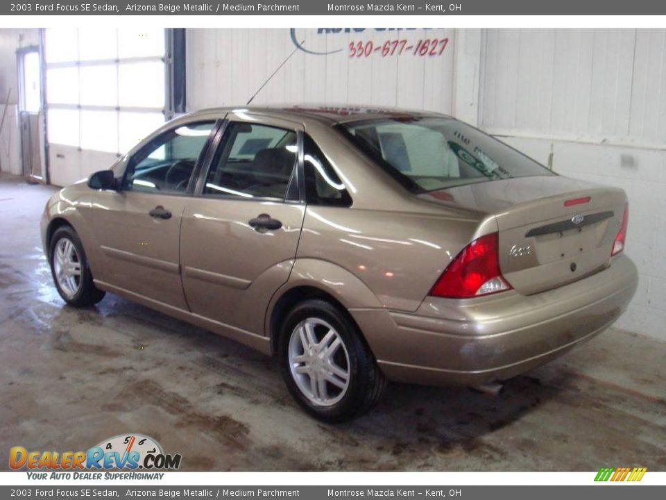 2003 Ford Focus SE Sedan Arizona Beige Metallic / Medium Parchment Photo #1