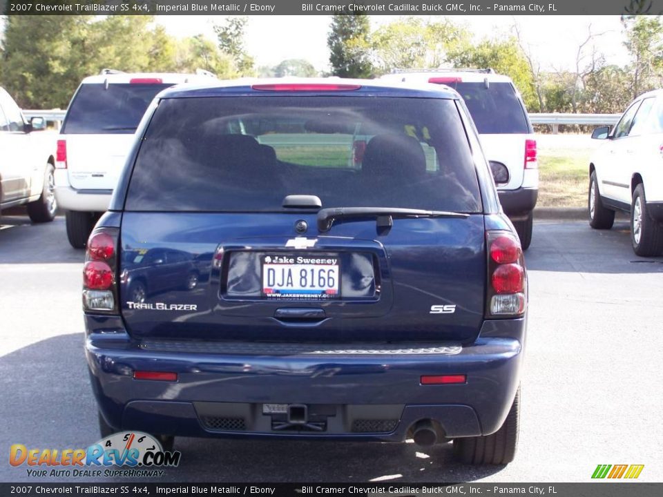 2007 Chevrolet TrailBlazer SS 4x4 Imperial Blue Metallic / Ebony Photo #4