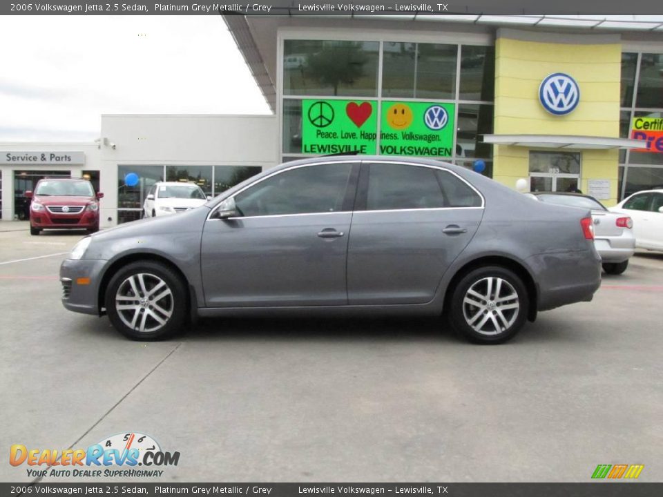 2006 Volkswagen Jetta 2.5 Sedan Platinum Grey Metallic / Grey Photo #2
