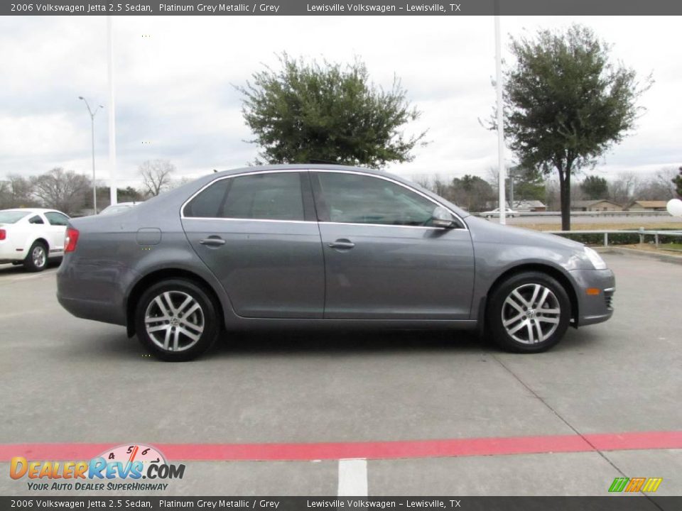 2006 Volkswagen Jetta 2.5 Sedan Platinum Grey Metallic / Grey Photo #6