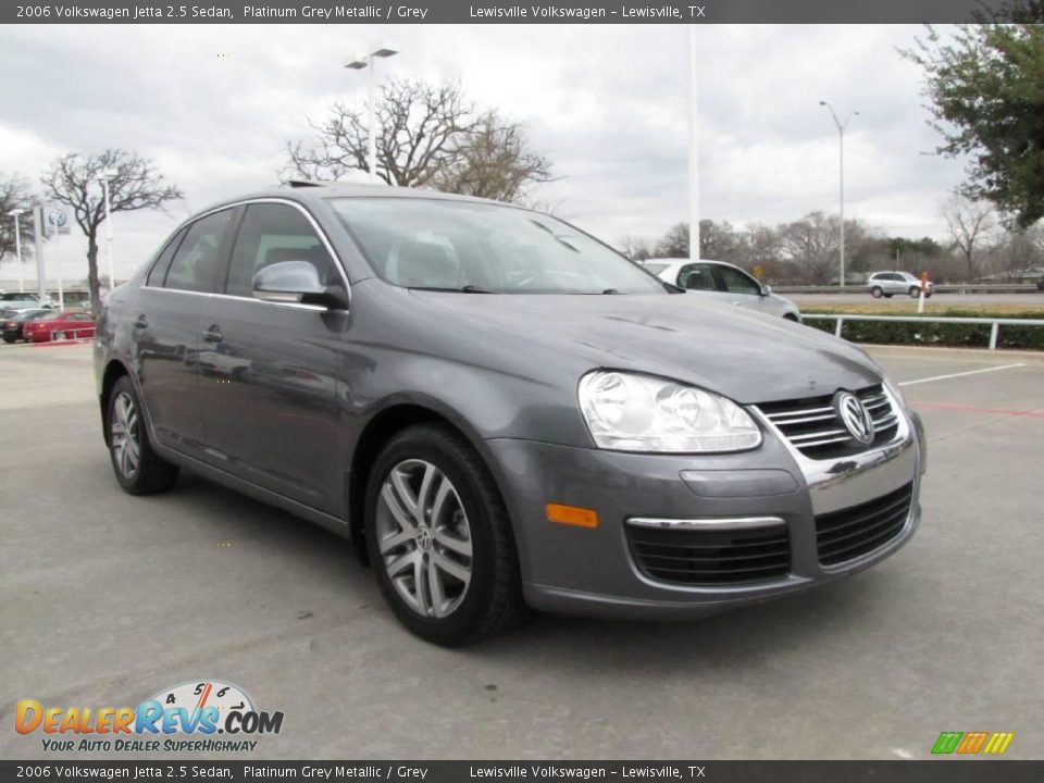 2006 Volkswagen Jetta 2.5 Sedan Platinum Grey Metallic / Grey Photo #7