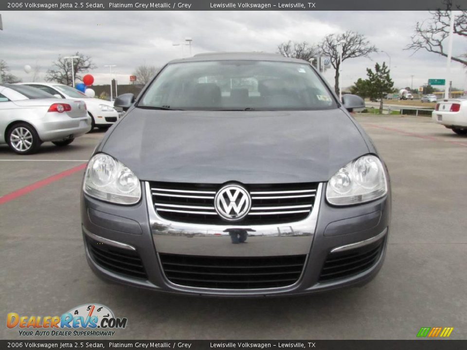 2006 Volkswagen Jetta 2.5 Sedan Platinum Grey Metallic / Grey Photo #8