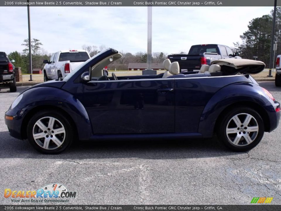2006 Volkswagen New Beetle 2.5 Convertible Shadow Blue / Cream Photo #5