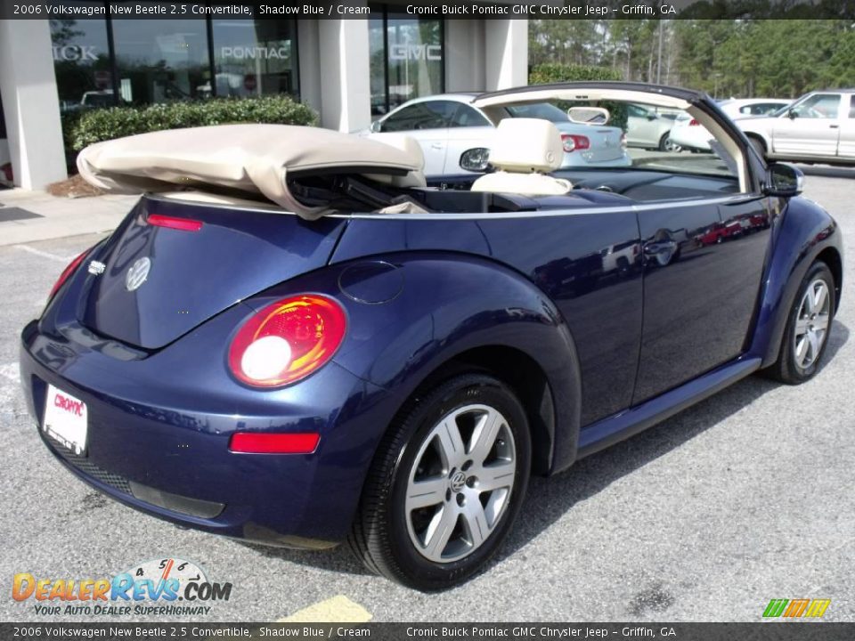 2006 Volkswagen New Beetle 2.5 Convertible Shadow Blue / Cream Photo #8