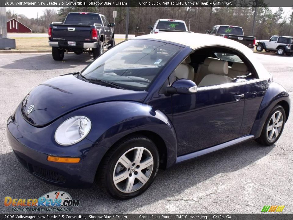 2006 Volkswagen New Beetle 2.5 Convertible Shadow Blue / Cream Photo #10