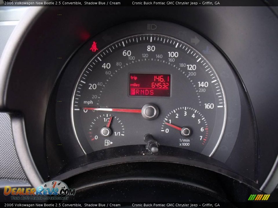 2006 Volkswagen New Beetle 2.5 Convertible Shadow Blue / Cream Photo #19
