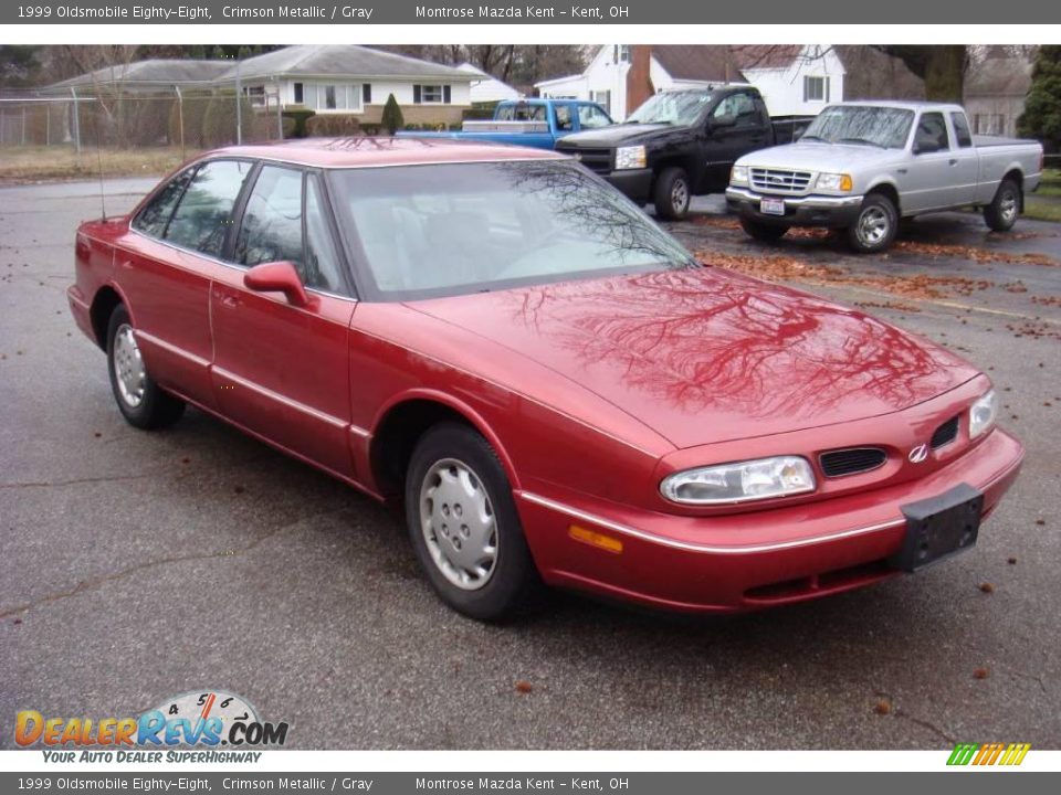 1999 Oldsmobile Eighty-Eight Crimson Metallic / Gray Photo #2