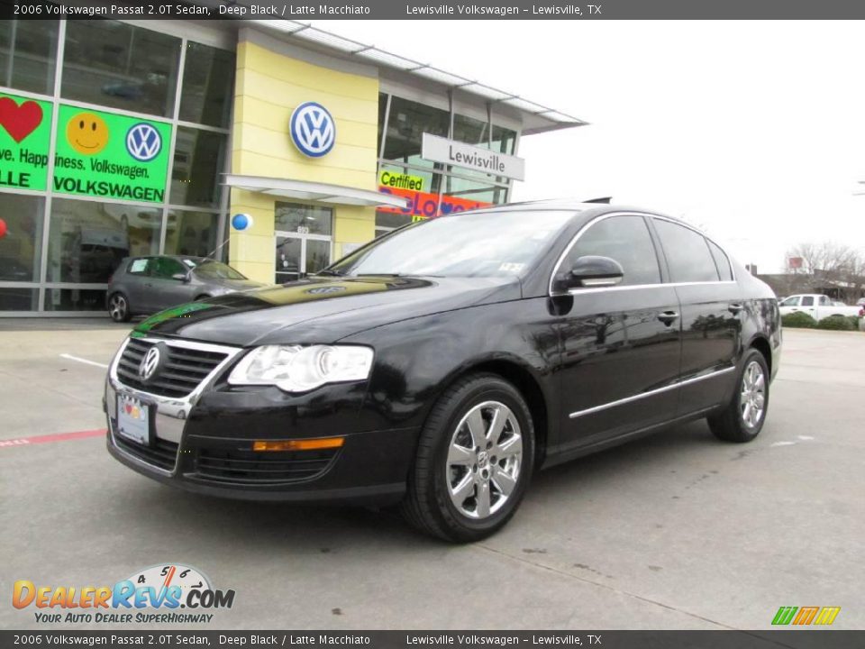 2006 Volkswagen Passat 2.0T Sedan Deep Black / Latte Macchiato Photo #1