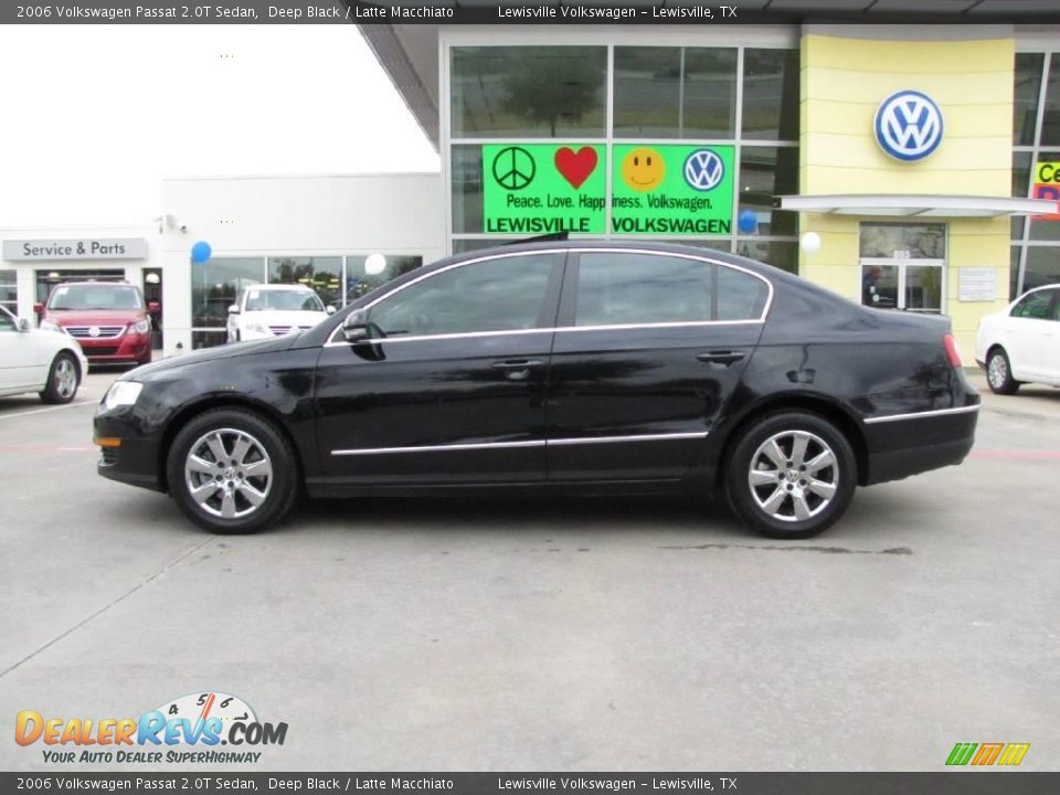 2006 Volkswagen Passat 2.0T Sedan Deep Black / Latte Macchiato Photo #2