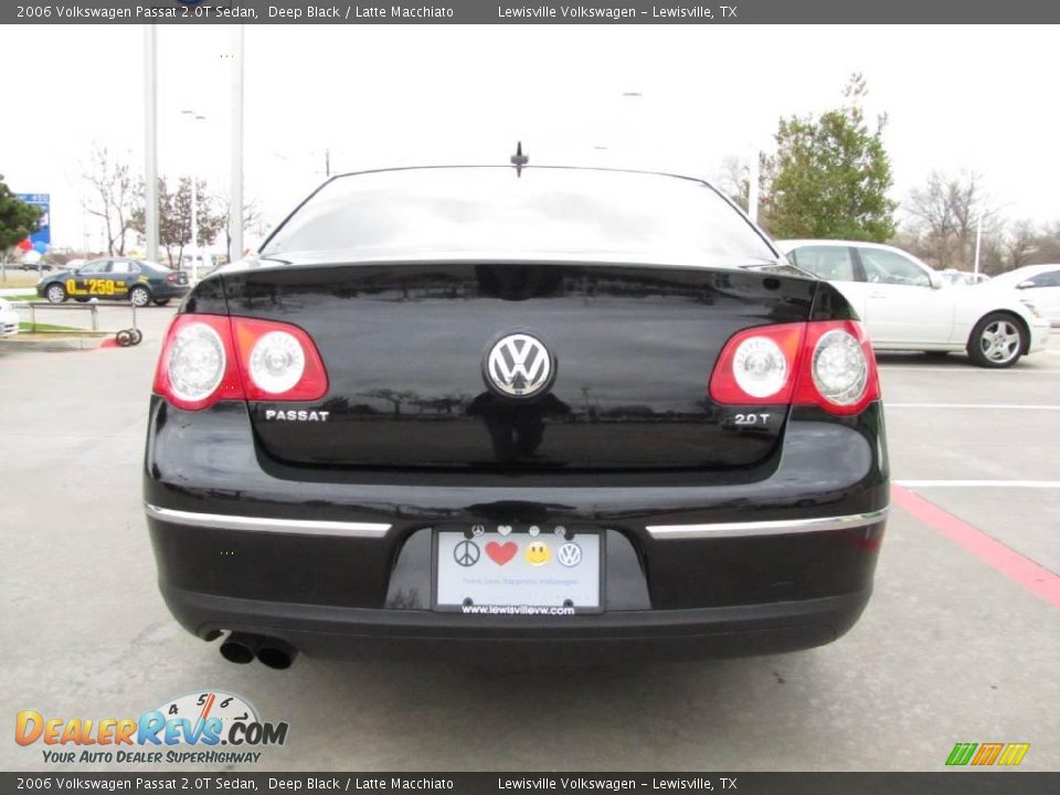2006 Volkswagen Passat 2.0T Sedan Deep Black / Latte Macchiato Photo #4