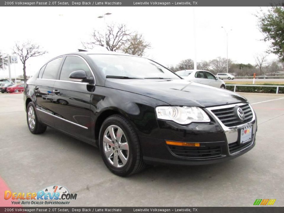 2006 Volkswagen Passat 2.0T Sedan Deep Black / Latte Macchiato Photo #7