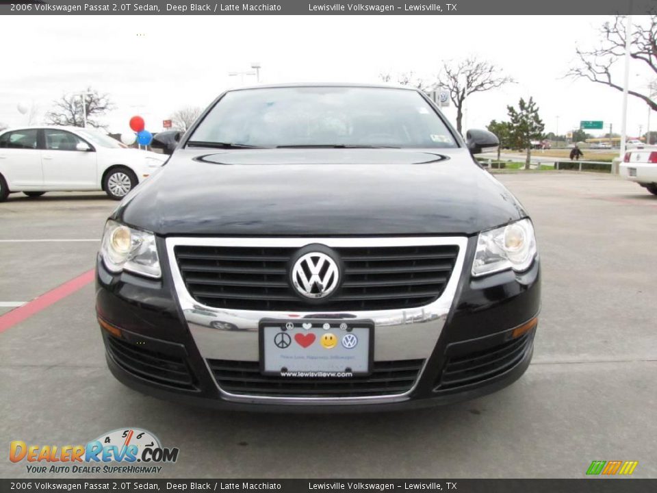 2006 Volkswagen Passat 2.0T Sedan Deep Black / Latte Macchiato Photo #8