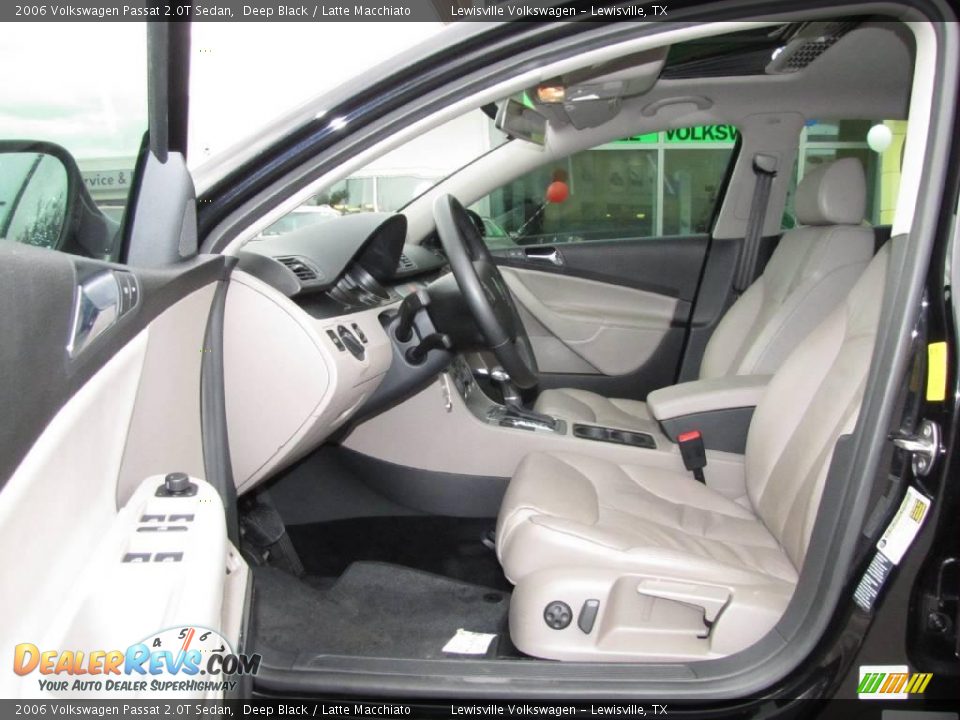 2006 Volkswagen Passat 2.0T Sedan Deep Black / Latte Macchiato Photo #9