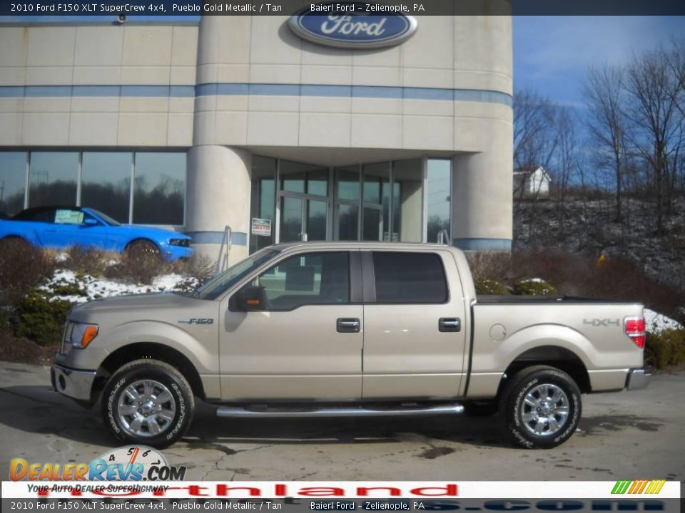 2010 Ford F150 XLT SuperCrew 4x4 Pueblo Gold Metallic / Tan Photo #1
